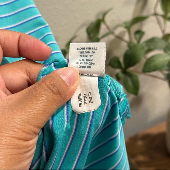 Holderness & Bourne Large Striped Golf Polo Shirt Performance Short Sleeve *READ - Picture 5 of 6